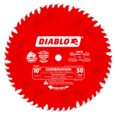 Diablo D1050X 10" x 50-Teeth Combination Saw Blade for Wood