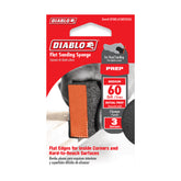 Diablo DFBBLOCMED03G 4" x 2-1/2" x 1" 60-Grit Flat Edge Sanding Sponges (3-Piece)