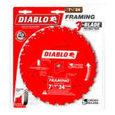 Diablo D0724X3 7-1/4" x 24-Teeth Framing Saw Blades for Wood (3-Pack)