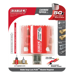 Diablo DHS2687CT 2-11/16" Carbide Teeth Hole Saw for Wood and Metal