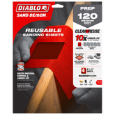 Diablo DND911080H05G 9" x 11" 80-Grit SandNET™ Universal Reusable Sanding Sheet