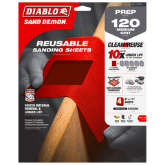 Diablo DND911080H05G 9" x 11" 80-Grit SandNET™ Universal Reusable Sanding Sheet