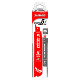 Diablo DS0614BF25 6" Bi-Metal Recip Blade for Medium Metal Cutting 25pc