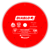 Diablo D12120N 12" 120-Tooth Thin Aluminum Cutting Circular Saw Blade