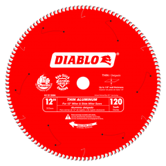 Diablo D12120N 12" 120-Tooth Thin Aluminum Cutting Circular Saw Blade