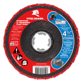 Diablo DCX045CRSX01F Diablo Steel Demon™ 4-1/2" Coarse Stripping and Finishing Flap Disc for X-LOCK™ and 7/8" Arbor Angle Grinders
