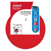 Diablo DCF070024S02G 7" 24-Grit Fiber Discs for Metal (2-Pack)