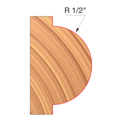 Freud UP126-IC 4" x 1-39/64" x 1-1/4" Concave Radius Cutters