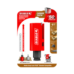 Diablo DHS1375CTR Diablo 1-3/8" Demo Demon® Carbide Teeth Rough-In Hole Saw