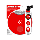 Diablo DCD060180P15G 6" 180-Grit StickFast™ ROS Sanding Discs (15-Pack)