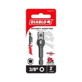 Diablo DSA0375 1/4" Hex to 3/8" Square Socket Adapter