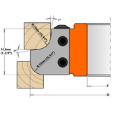 CMT 695.007.10 Pair of Knives for Roundover and Cove Cutter Head, 25/64-Inch Radius