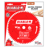 Diablo D0760A 7-1/4" x 60-Teeth Ultra Finish Carbide Saw Blade for Wood