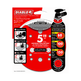 Diablo DCD050VGPH07G 5" General Purpose Hook & Lock™ ROS Sanding Discs (7-Pack)