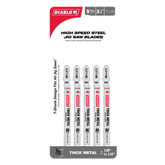 Diablo DJT118B5 3-5/8" 17/14TPI High Speed Steel Jig Saw Blades for Thick Metal (5-Pack)