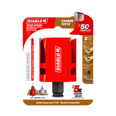 Diablo DHS2250CTR Diablo 2-1/4" Demo Demon® Carbide Teeth Rough-In Hole Saw