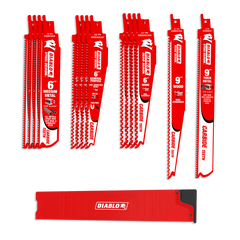 Diablo DS0014SC Demo Demon™ & Steel Demon™ Carbide Teeth Reciprocating Blade Set (14-pc)