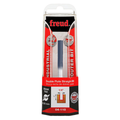 Freud 04-110 1/4" (Dia.) Double Flute Straight Bit
