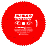 Diablo D1472CF 14 in x 72 Tooth Steel Demon Cermet Metal and Stainless Steel Cutting Saw Blade