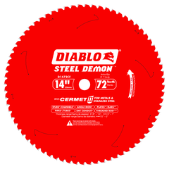 Diablo D1472CF 14 in x 72 Tooth Steel Demon Cermet Metal and Stainless Steel Cutting Saw Blade