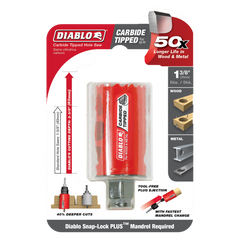 Diablo DHS1375CT 1-3/8" Carbide Teeth Hole Saw for Wood and Metal