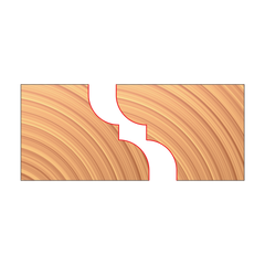 Freud UP285-IC 3-15/16" x 23/64" x 1-1/4" Matched Reverse Detail Cutters