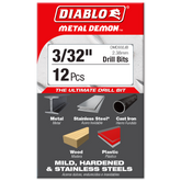 Diablo DMD332JB 3/32" Metal Demon™ Drill Bit for Mild, Hardened and Stainless Steels