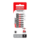 Diablo DTV1-S7 Assorted 1" Torx Drive Bits (7-Piece)