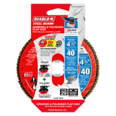 Diablo DCX045040X01F 4-1/2" 40-Grit X-LOCK Steel Demon™ Flap Disc for Metal