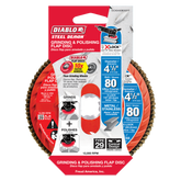 Diablo DCX045080X01F 4-1/2" 80-Grit X-LOCK Steel Demon™ Flap Disc for Metal
