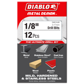 Diablo DMD18JB 1/8" Metal Demon™ Drill Bit for Mild, Hardened and Stainless Steels