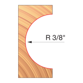 Freud UP105-IC 3-9/16" x 3/4" x 1-1/4" Convex Radius Cutters