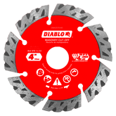 Diablo DMADST0400 4" Diamond Segmented Turbo Masonry Cut-Off Blade