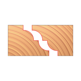 Freud UP282-IC 3-15/16" x 1-3/32" x 1-1/4" Matched Reverse Detail Cutters