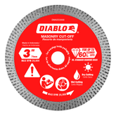 Diablo DMADC0300 3" Diamond Continuous Rim Masonry Cut-Off Disc