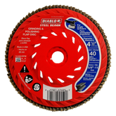 Diablo DCX045040B01F 4-1/2" 40-Grit Steel Demon™ Flap Disc for Metal with Speed Hub