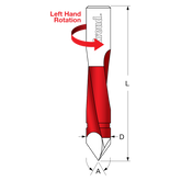 Freud TH93870L 3/8” (Dia.) Through Hole Bit