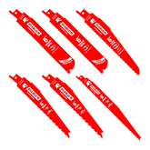 Diablo DS006S 6 pc Bi-Metal Reciprocating Saw Blade Set for Wood and Metal Demolition (6-Piece)