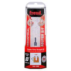 Freud 04-100 1/8" (Dia.) Double Flute Straight Bit