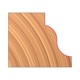 Freud UP005-IC 3-5/8" x 45/64" x 1-1/4" Roman Ogee Cutters