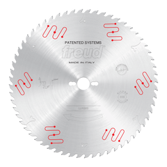 Freud LU1G03 350mm Carbide Tipped Blade for Ripping & Crosscutting, Rounded tooth on the side.