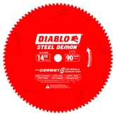 Diablo D1490CF 14" x 90-Teeth Steel Demon™ Cermet II Saw Blade for Thin Metal