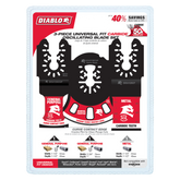 Diablo DOU3CS 3 pc Universal Fit Carbide Oscillating Blade Set (3-Piece)