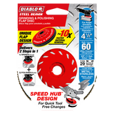 Diablo DCX045060B01F 4-1/2" 60-Grit Steel Demon™ Flap Disc for Metal