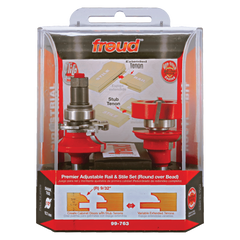 Freud 99-763 1-11/16" (Dia.) Premier Adjustable Rail & Stile Bit - Round Over Bead