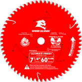 Diablo D0760UXA 7-¼ 60-Teeth Wood Demon™ Ultimate Finish Carbide Saw Blade for Wood