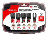 Diablo DOU9S 9 pc Universal Fit General Purpose Oscillating Blade Set (9-Piece)