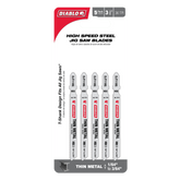 Diablo DJT118G5 3-5/8" 36 TPI High Speed Steel T-Shank Jig Saw Blades for Thin Metal (5-Pack)
