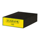 Diablo DFBBLOCFIN01G 4" x 2-1/2" x 1" 100-Grit Flat Edge Sanding Sponge