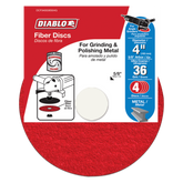 Diablo DCF040036S04G 4" 36-Grit Fiber Discs for Metal (4-Pack)